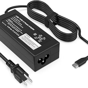 Laptop Charger-45W USB-C Power Adapter Compatible with HP Chromebook,Fast Charging for USB C Laptop